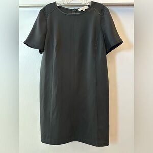 LOFT Classic Black Midi Dress